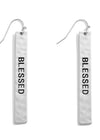 Blessed Bar Earrings - The Sassy Owl Boutique