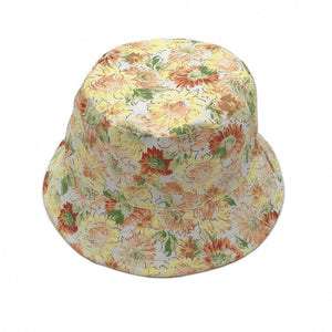 Summer Lovin Yellow Floral Bucket Hat - The Sassy Owl Boutique