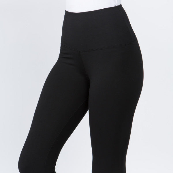 Black Butter Leggings Full Length High Waistband  (OS-PLUS SIZE)