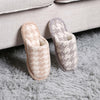 Comfy Luxe Houndstooth Slide On Slippers  - 100% Polyester - Rubber Sole  S/M: Size 6-8 (Women's) M/L: Size 8-10 (Women's) 
