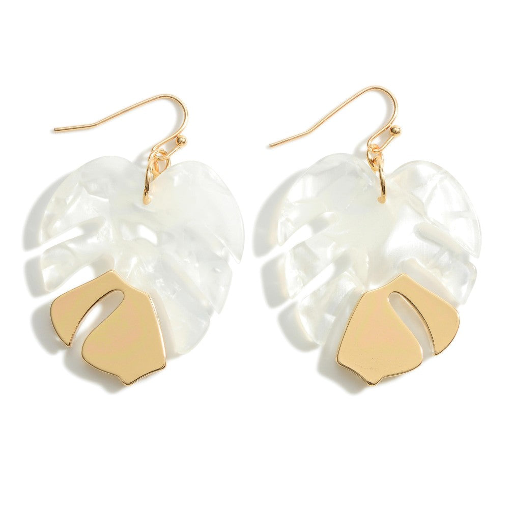 Clear Leaf Earrings - The Sassy Owl Boutique