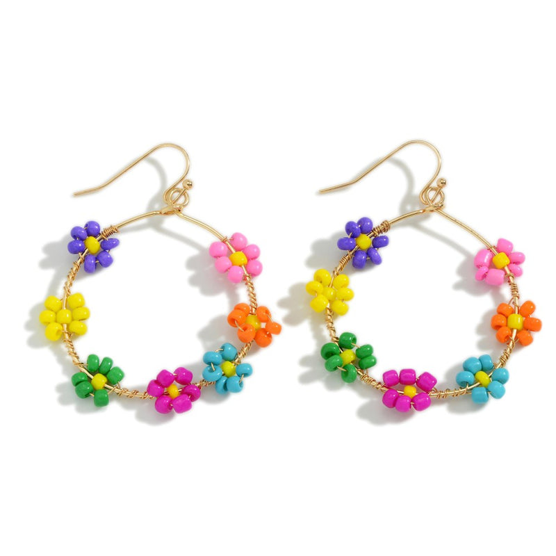 Flower Hoop Earrings - Daisy – Meekz Contemporary Jewellery
