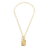 Gold Initial Chain Link Necklace