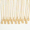 Gold Initial Chain Link Necklace