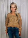 Sweater features a solid base color, long sleeves, V-neck line and runs true to size!-mustard