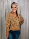 Sweater features a solid base color, long sleeves, V-neck line and runs true to size!-mustard