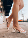 The Slip Into Style Heels offer a compelling option for formal occasions. Featuring a stylish strap detail, a sleek small heel and a sophisticated finish, they're perfect for weddings and everyday wear. Experience the elegance and ease of a soft and comfortable fit, creating the perfect look for any event.-bone