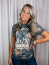 These tees are vintage acid washed and are technically unisex BUT we recommend sizing up in this.  Carrington has on the small and it fits perfect (where our normal graphic tees are a little big on her) AUBREE wore the XL in this.