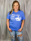 Graphic features a solid base color, short sleeves, unisex fit, round neck line and runs true to size!-blue