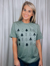 Graphic features a solid base colored tee, black ink design, short sleeves, unisex fit and runs true to size! -olive