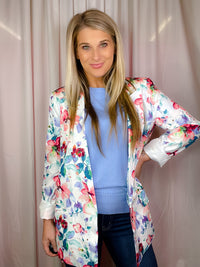 The Flirty Floral Blazer