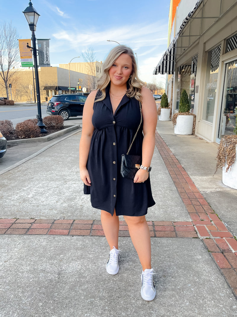 Daytime Ventures Button Down Dress