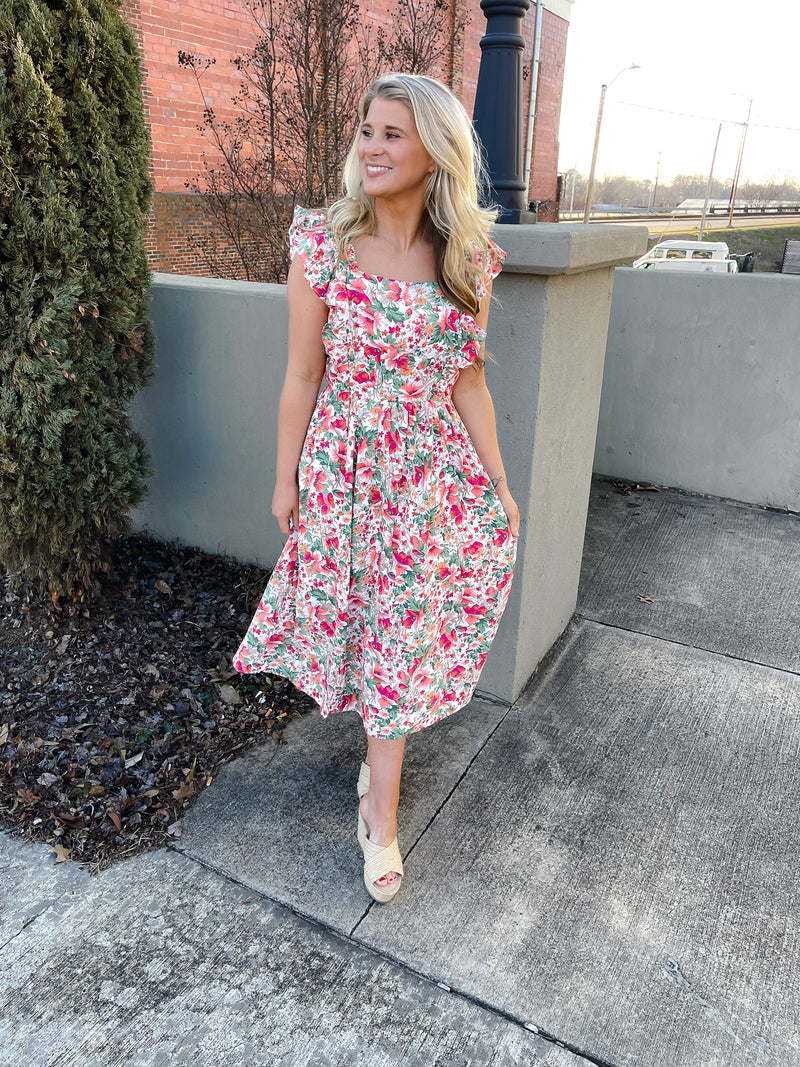 Smitten By You Midi Dress