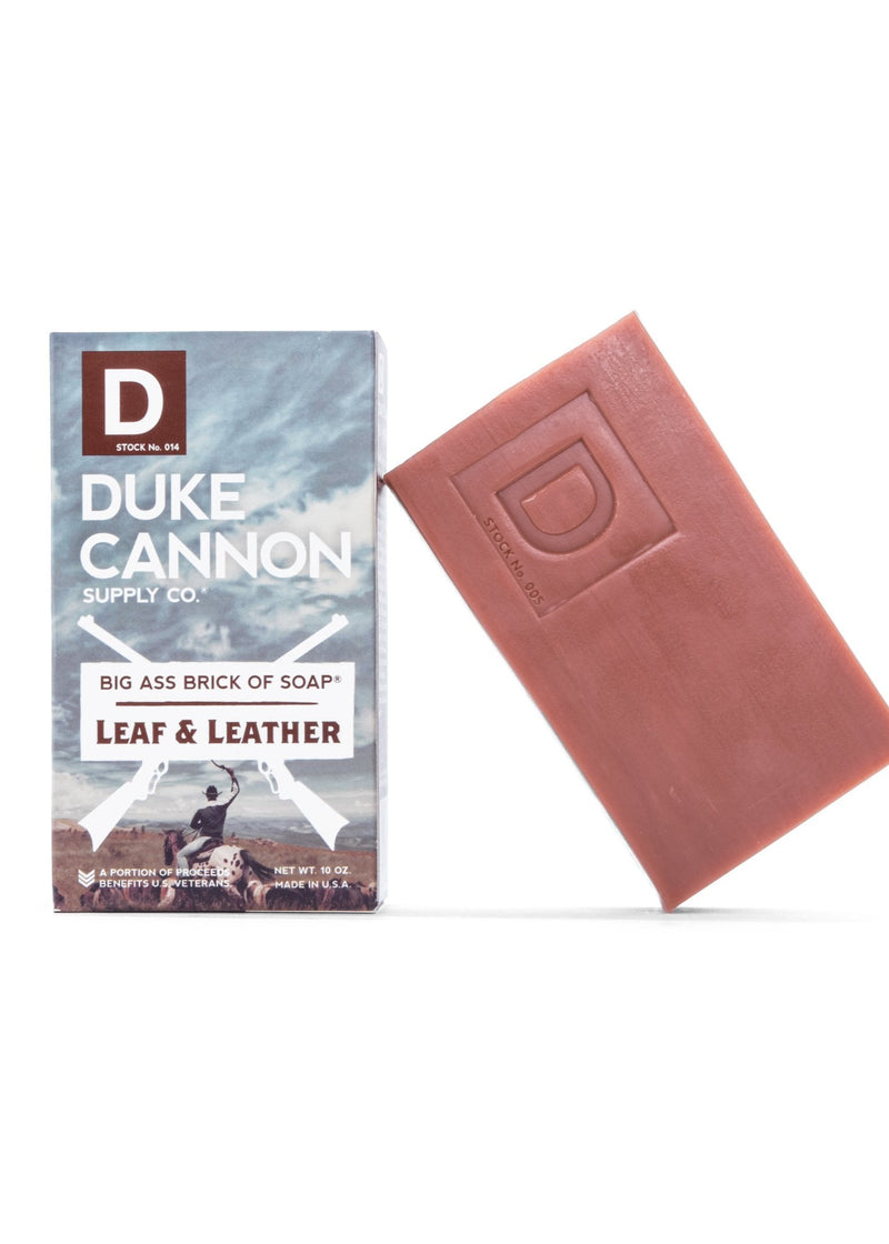 Duke Cannon Men's Soap (Leaf and Leather) - The Sassy Owl Boutique