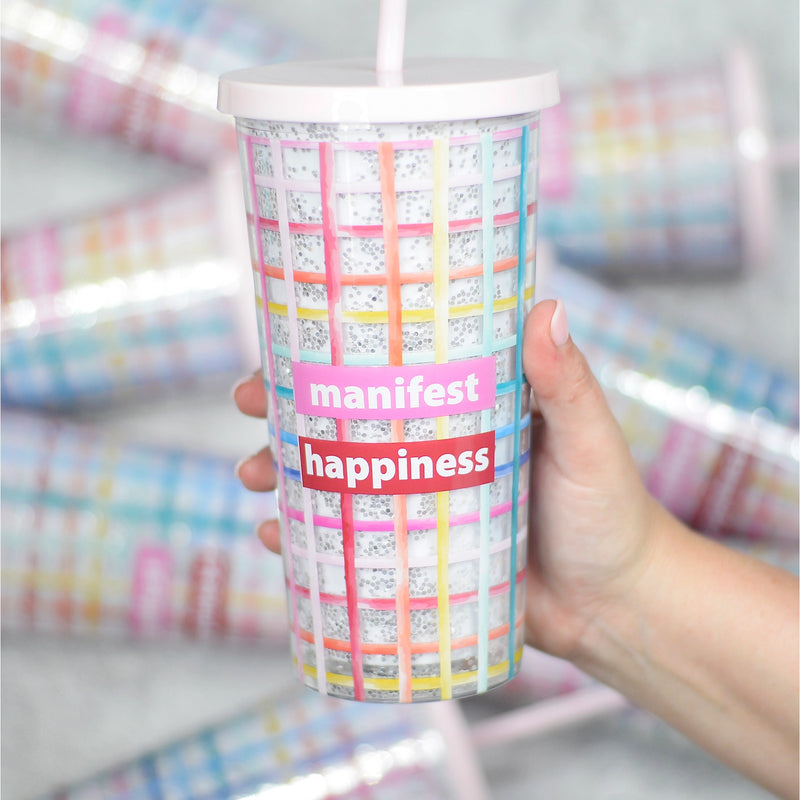 Manifest Happiness- Tumbler