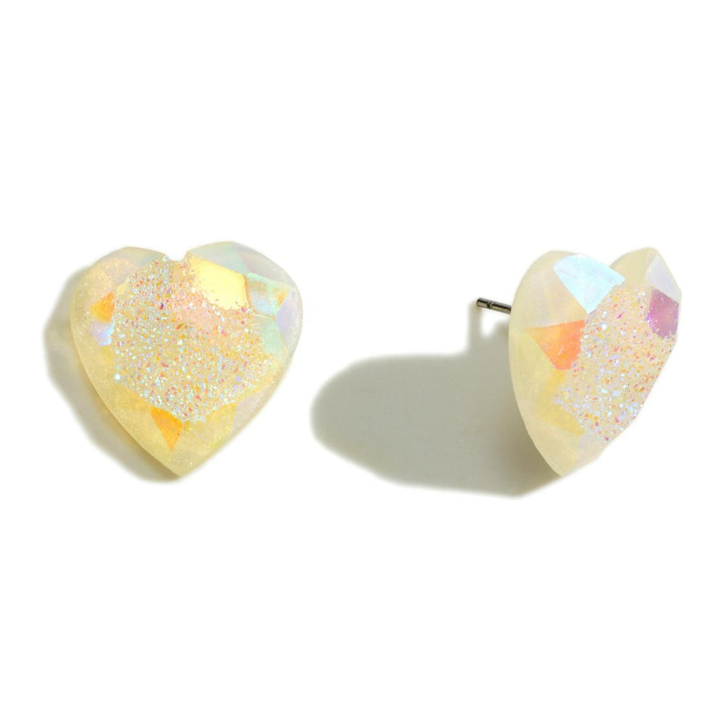 Rhinestone Heart Earrings