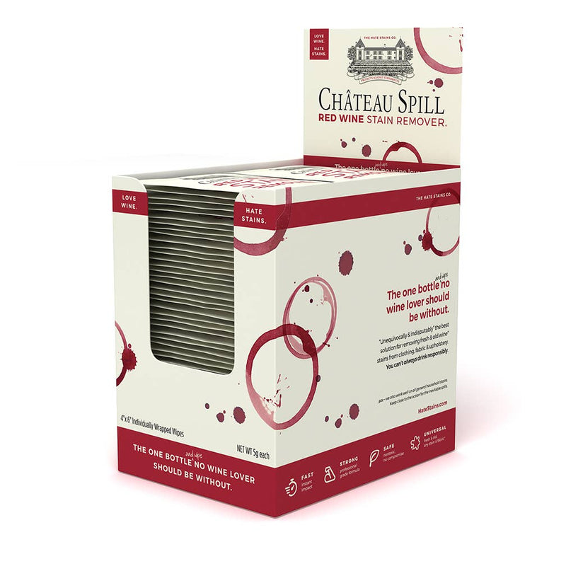 Chateau Spill Red Wine Stain Remover Wipe - The Sassy Owl Boutique