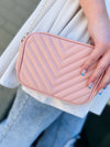 Iconic Sophistication Crossbody Handbag- Blush