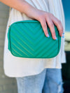 Iconic Sophistication Cross Body Handbag- Kelly Green