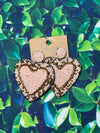 Beaded Heart Earrings - The Sassy Owl Boutique