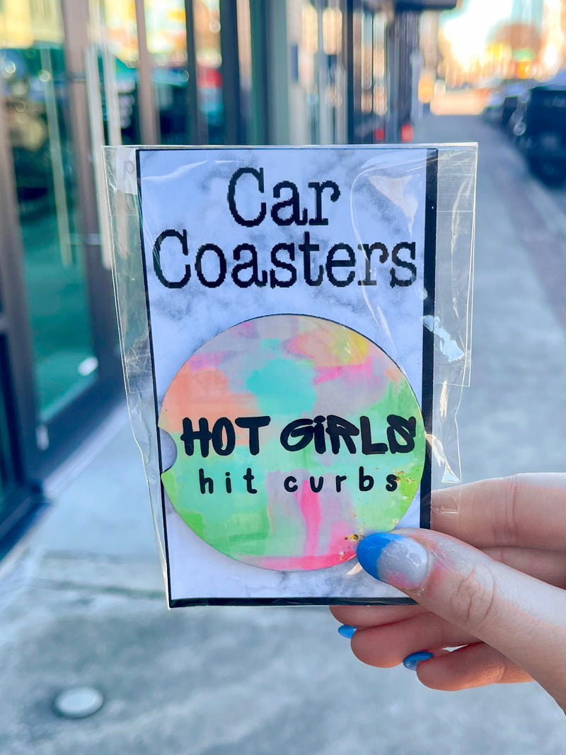 These car coaster make the perfect gift for anyone! Everyone loves a cute coaster for their car!   * 2 coasters come in one pack* 