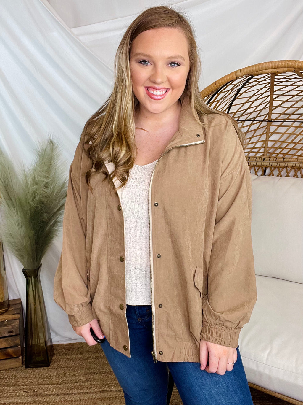 Talk This Out Jacket (XL-3XL) - The Sassy Owl Boutique