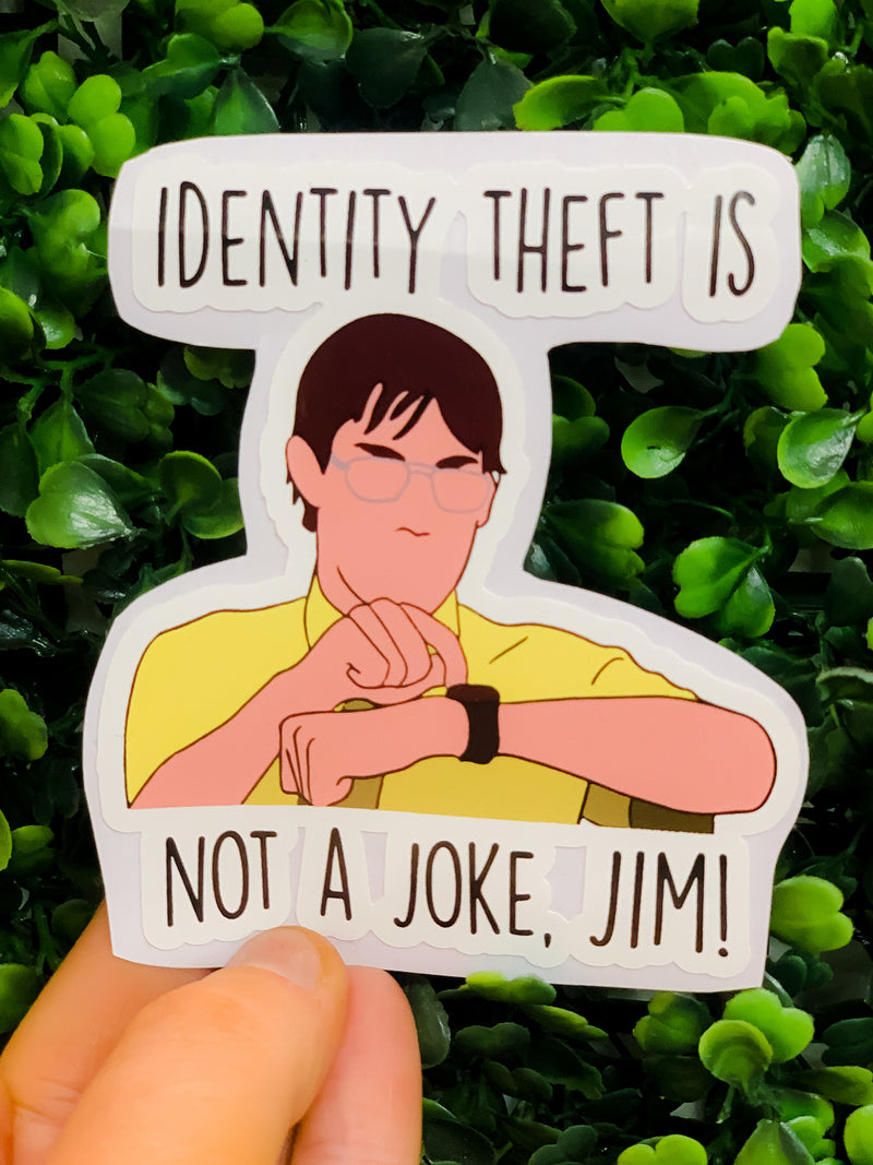 Identity Theft Sticker Decal