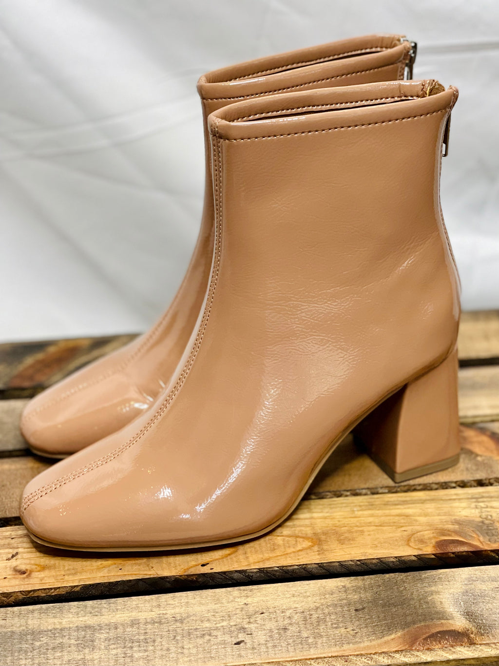 -Camel Color  -Back Zipper Closure   -3" Heel   -Padded Insole   *Runs True To Size*