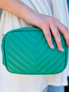 Iconic Sophistication Cross Body Handbag- Kelly Green