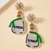 Earrings feature a light weight feel, beaded detailing and runs true to size! -TEQUILA