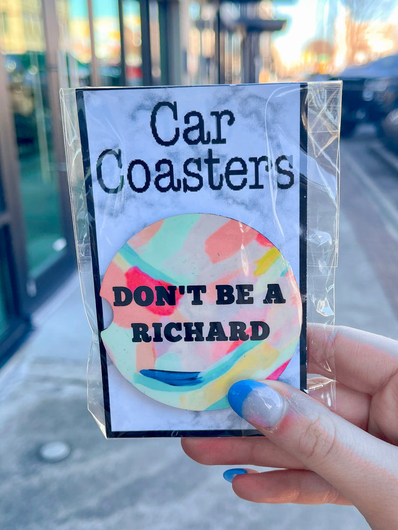 These car coaster make the perfect gift for anyone! Everyone loves a cute coaster for their car!   * 2 coasters come in one pack* 