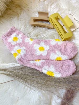Sweet and Groovy Fuzzy Socks