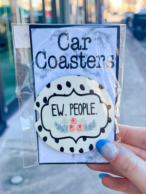 These car coaster make the perfect gift for anyone! Everyone loves a cute coaster for their car!   * 2 coasters come in one pack* 