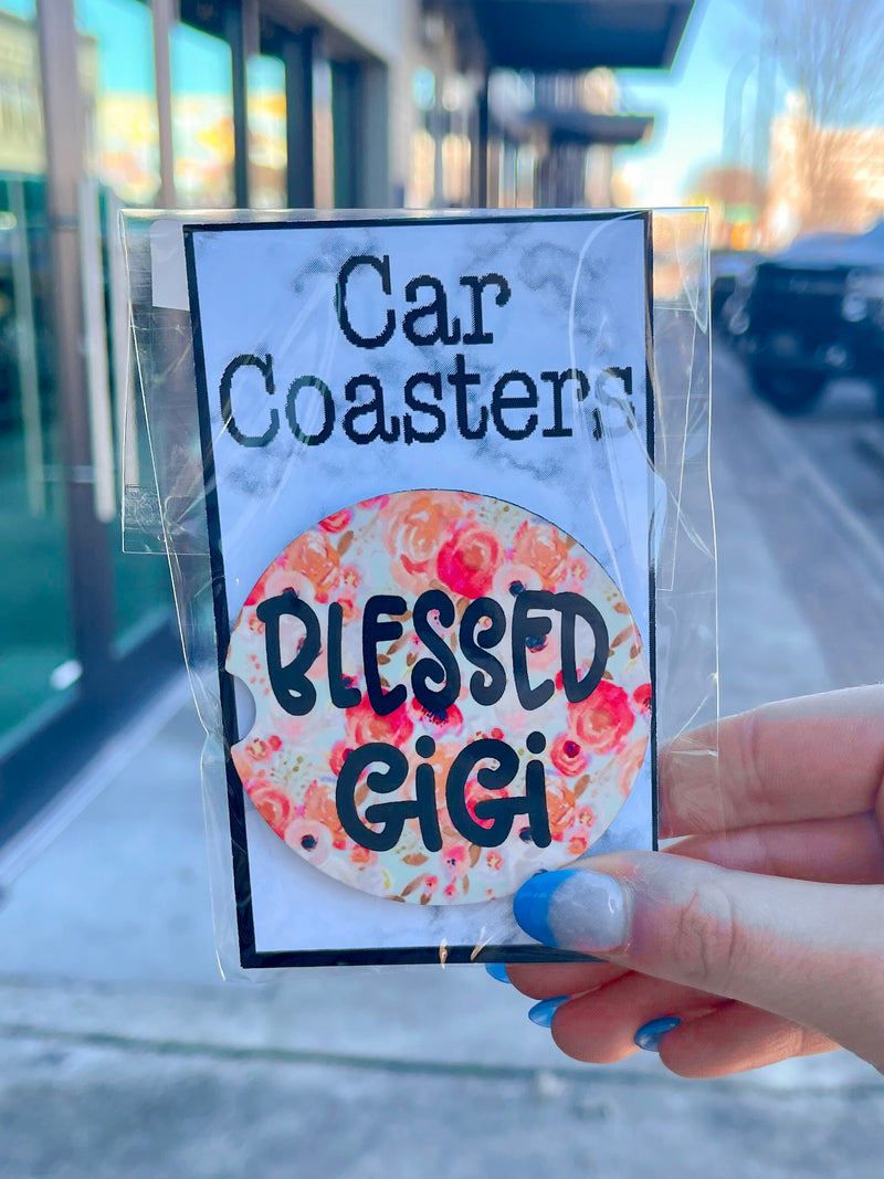 These car coaster make the perfect gift for anyone! Everyone loves a cute coaster for their car!   * 2 coasters come in one pack* 