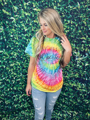 Be Real Tie Dye Tee (S-3XL) - The Sassy Owl Boutique