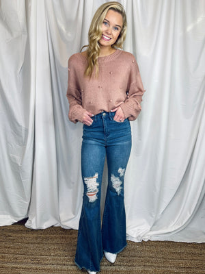 BEST SELLERS! According To You Distressed Judy Blue Flare, 55% OFF