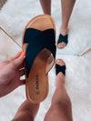 State Your Purpose Sandals- Black