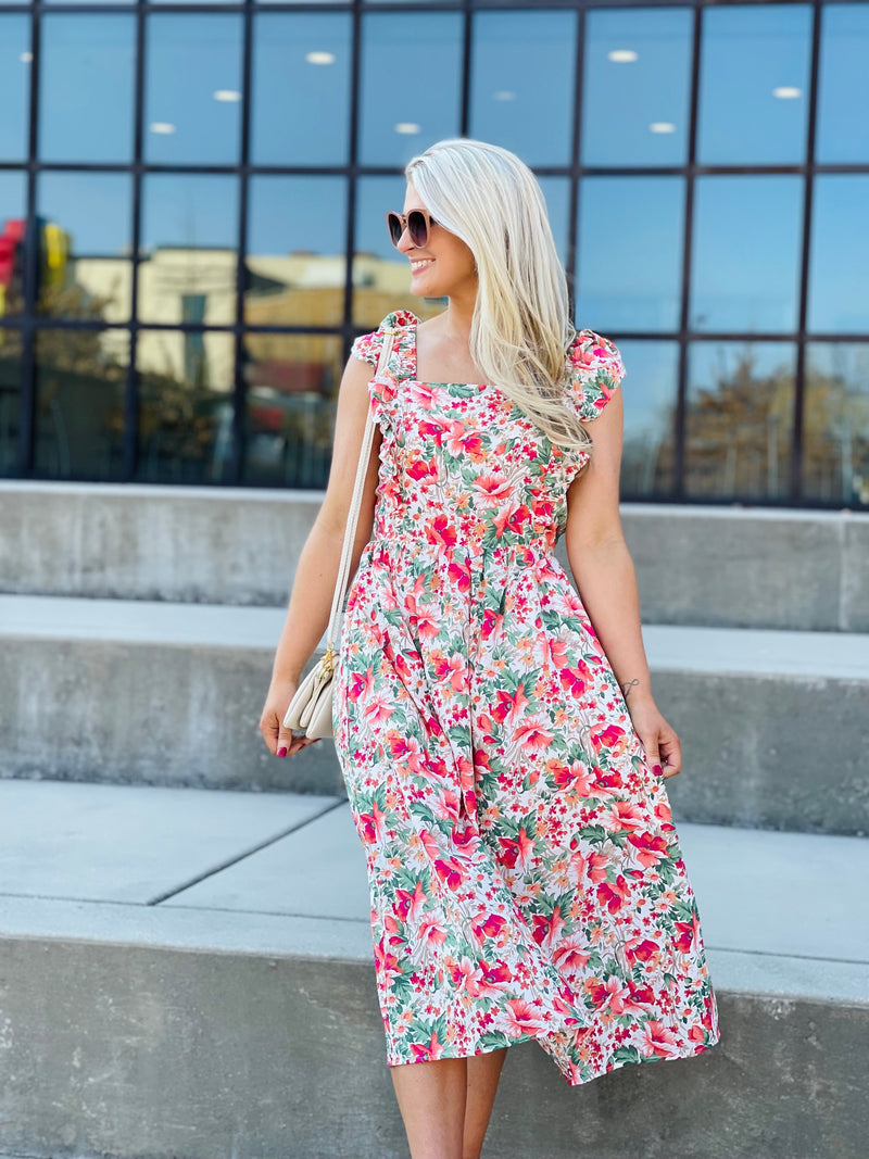 Smitten By You Midi Dress