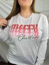 Merry Christmas Long Sleeve Tee (S-XL)